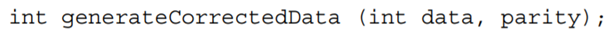 Using the programming language of your choice, implement the parity checking function of the...-3