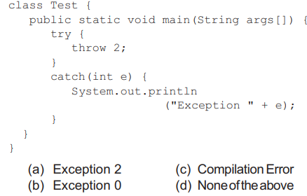 Predict the output of the following Java program.