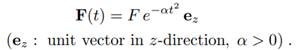 A linear harmonic oscillator of the mass m and the charge q is at the time ti = -8 in its ground...