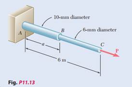 Rods AB and BC are made of a steel for which the yield strength is s Y = 300 MPa and the modulus of...