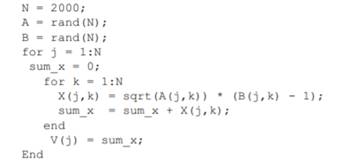 Estimate the memory required at every step for temporary variables in the following two codes:...-3