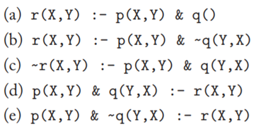 Say whether each of the following expressions is a syntactically legal view definition.