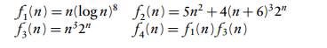 Give the dominant term of each of the following functions: (a) f (n) = (log10(7n + 2))3 +...