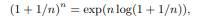 Write a program to compute the mathematical constant e, the base of natural logarithms, from the...-2