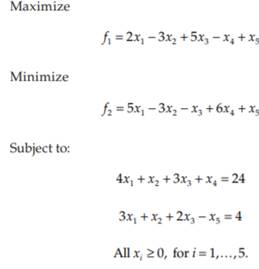 Consider the following bi-criteria problem: Prove whether or not the following solutions are...-1