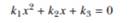 A quadratic equation in the variable x is often expressed in the following form: Here, k1, k2, and...