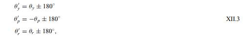 Verify that yaw, pitch, and roll angles ? y , ? p and ? r of Equations XII.3 represent the same...