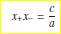 Take the standard quadratic equation The formula for the solutions of this equation is very well...-3