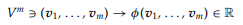 Let V be a finite dimensional vector space, dimV = n. A function of marguments is called a...-1