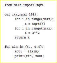 Run the following code and see what happens Without rounding error, we would expect the output to be...