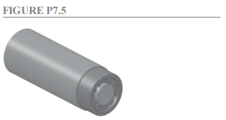 Create a model of an appropriately sized stepped shaft, and assemble the bearing of Problem P7.4...