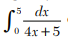 Find an approximate value of loge 5 by calculating to four decimal places, by Simpson’s 1/3 rule,...-1