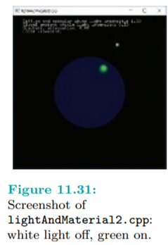 Explain the significant difference in what is seen when the white light is on and the green off...-2