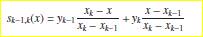 The method of piecewise-linear interpolation is essentially an application of Lagrange interpolation...