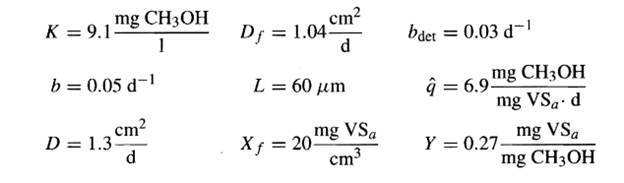 RBCs have been used for denitrification, as well as for aerobic processes. Estimate the surface area...