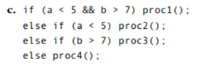 Use the branch condition testing strategy to determine a set of tests for each of the following...-2