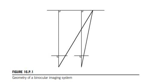 a. A feature at (X, Y, Z) appears at locations (x 1 ,y 1 ), and (x 2 ,y 2 ) in the two images of a...-2