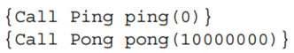 Port objects that share one thread. Section 5.6.1 gives a small program, called Ping-Pong that has...