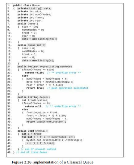 Using the generic capabilities of Java 5.0, modify the implementation of the structure Queue...