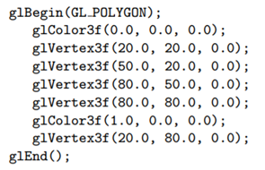 Replace the polygon declaration of square.cpp with the following to make a colored pentagon: All the...-1