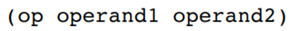 Write a compiler for arithmetic expressions of the form: where op is either +, –, *, or / and the...-1