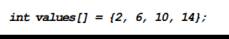 Indicate if each of the following array definitions is valid or invalid (If a definition is invalid,...-5