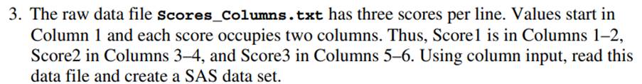 Repeat Problem 3 using formatted input.