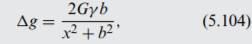 Integrate Equation (5.104) to find the gravity anomaly, at x = 0, of the buried mass sheet shown in...-2