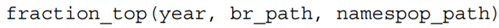 Write a function that applies your function above to all years in the list years, returning the...-2