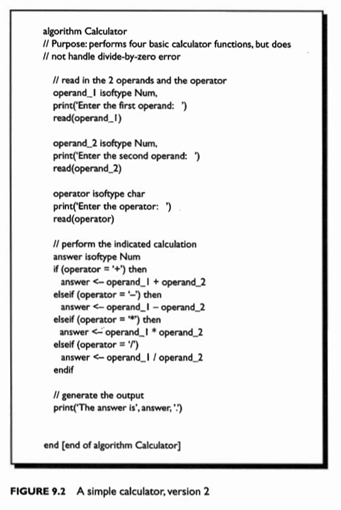 Given the distribution of operations from problem 9 .1, above, modify the algorithm of Fig. 9 .2 to...-2