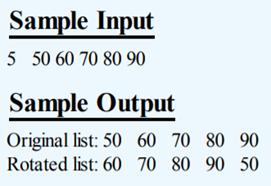 Write a recursive void function called rotate Left () with two parameters, an array and an integer...-5