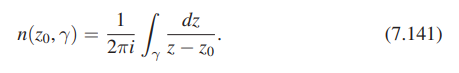 The winding number of a parametric curve ? about a point z0 of the complex plane is defined as Show...