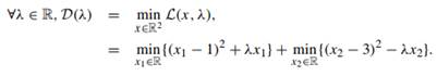 Consider the dual function D : R ? R defined in (13.20), which is repeated here for refer (i) Solve...