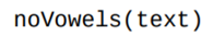 Write a function that uses a for loop to return a modified version of the string text in which all...-2