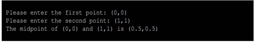 In mathematics, the midpoint between the two points (x1, y1) and (x2, y2) is computed by the formula...-2