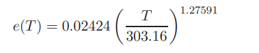 S.H.P. Chen and S.C. Saxena experimental data for the emittance e of tungsten as a function of the...-2