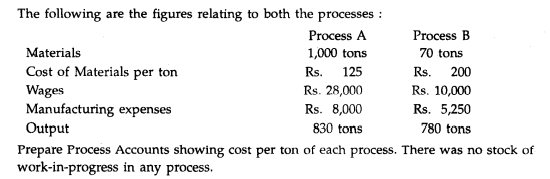 The product of a manufacturing concern passes through two processes A and B and then to finished...