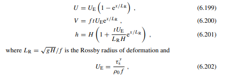 Assume that there is no bottom friction, that is, t = t = 0, and that there is no wind stress in the...-4