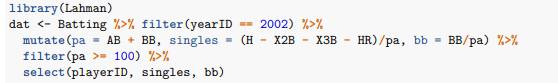 Before we get started, we want to generate two tables. One for 2002 and another for the average of...