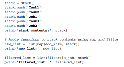 This exercise aims to allow you to use map and filter with your Stack class. Take the Stack that you...-2