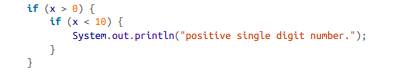 Rewrite the following code by using a single if statement: