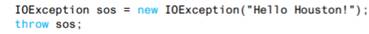 Would the code given in Self-Test Question 1 perform any differently if the catch block were changed...-2