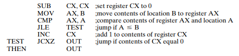 Many microprocessor instruction sets include an instruction that tests a condition and sets a...-1