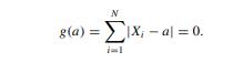 An alternative method for finding the median is to find the root of the equation (a) What...