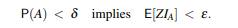 Let Z be a nonnegative random variable with E[Z] . Given any e > 0, show that there is a d > 0 such...-2