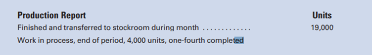 Michaels, Inc., uses the process cost system. The following data, taken from the organization’s...-2