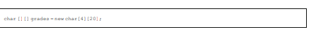 Consider the following array declaration, to store a collection of student grades. Grades are...