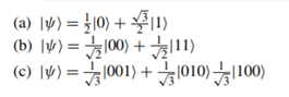 Describe how you would use Grover’s algorithm to synthesize the states: