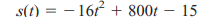 MOTION OF A PROJECTILE A missile is projected vertically upward from an underground bunker in such a...