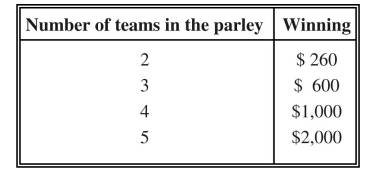 A game is called a “fair game” if E(X) = 0 where X equals the win/losses resulting from the game. a....-1